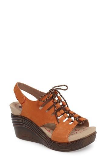Women's Bionica Sirus Wedge Sandal .5 M - Orange