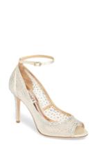 Women's Badgley Mischka Weylin Ankle Strap Pump M - White