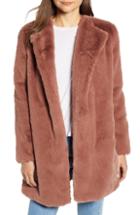 Women's Bb Dakota Love You Furever Faux Fur Coat - Pink