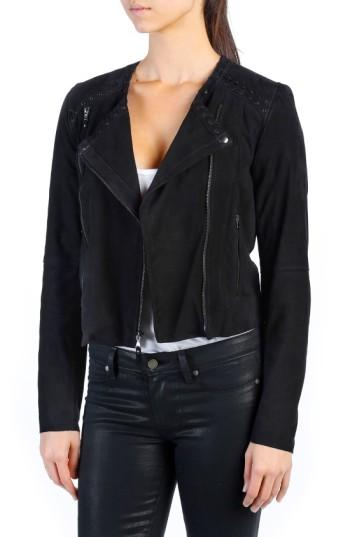 Women's Paige Devin Suede Jacket - Black