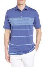 Men's Vineyard Vines Brennan Engineer Stripe Sankaty Performance Polo - Blue