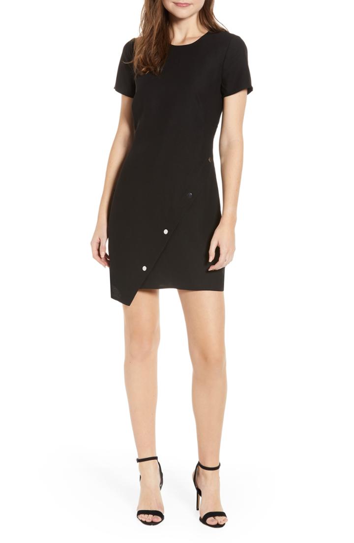 Women's Rebecca Minkoff Barbara Asymmetrical Sheath - Black