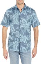 Men's Tommy Bahama Tropical Tones Fit Sport Shirt, Size Small - Blue