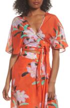 Women's Diane Von Furstenberg Wrap Cover-up Top, Size - Orange