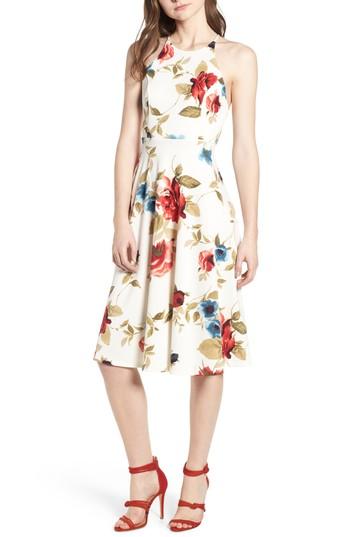 Women's Soprano Fit & Flare Dress - Ivory