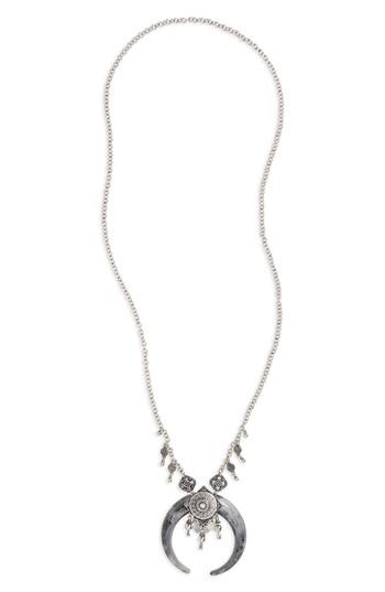 Women's Topshop Mega Horn Pendant Necklace