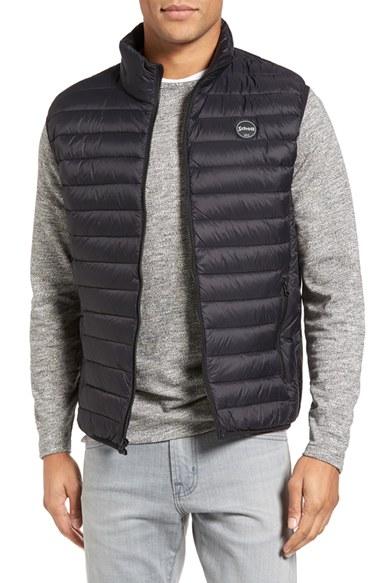 Men's Schott Nyc Lightweight Quilted Down Vest
