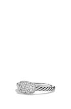 Women's David Yurman 'petite' Pave Cushion Ring With Diamonds