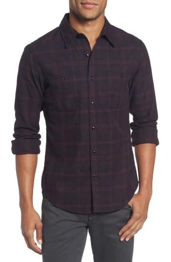 Men's Bonobos Slim Fit Check Flannel Sport Shirt - Red