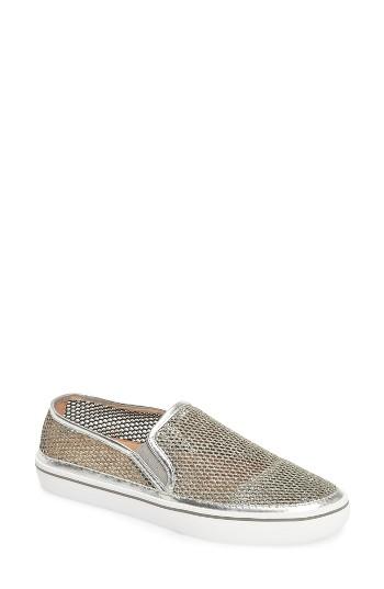 Women's Kate Spade New York Sallie Metallic Mesh Slip-on Sneaker M - Metallic