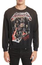 Men's Madeworn Metallica Glitter Graphic Sweatshirt - Black