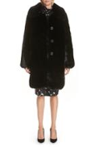 Women's Marc Jacobs Faux Fur Coat - Black