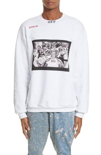 Men's Drifter Toad Graphic Sweatshirt - White