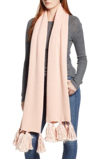 Women's Echo Maxi Tassel Muffler, Size - Pink