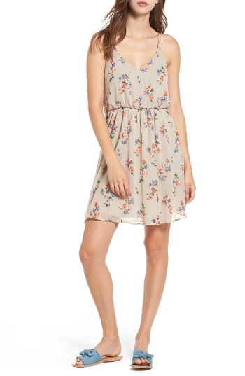 Women's Lush Floral Print Ruffle Back Blouson Dress