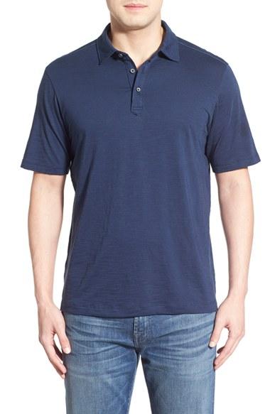 Men's Tommy Bahama 'portside Player Spectator' Pima Cotton Polo, Size Small - Blue
