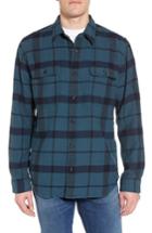 Men's Filson 'vintage Flannel' Regular Fit Plaid Cotton Shirt, Size - Brown