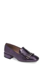 Women's Wonders Low Heel Fringe Loafer Us / 35eu - Purple