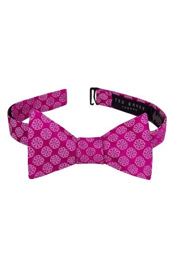 Men's Ted Baker London Daisy Floral Silk Bow Tie