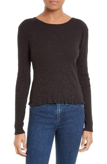 Women's Rag & Bone/jean Tyler Rib Scoop Back Tee