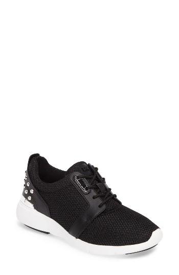 Women's Michael Michael Kors Astor Studded Mesh Sneaker M - Black