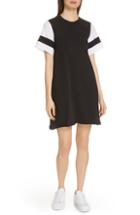 Women's Atm Anthony Thomas Melillo Stripe Sleeve Jersey T-shirt Dress - Black