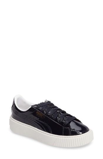 Women's Puma Basket Platform Sneaker .5 M - Beige
