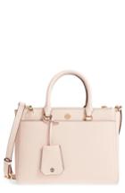 Tory Burch Small Robinson Double-zip Leather Tote - Pink