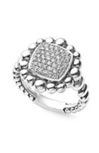 Women's Lagos Caviar Spark Square Diamond Ring