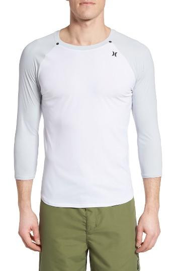 Men's Hurley Dri-fit Icon Surf Shirt, Size - White