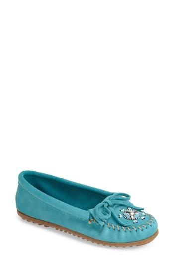 Women's Minnetonka 'me To We Artisans - Maasai' Moccasin M - Blue/green