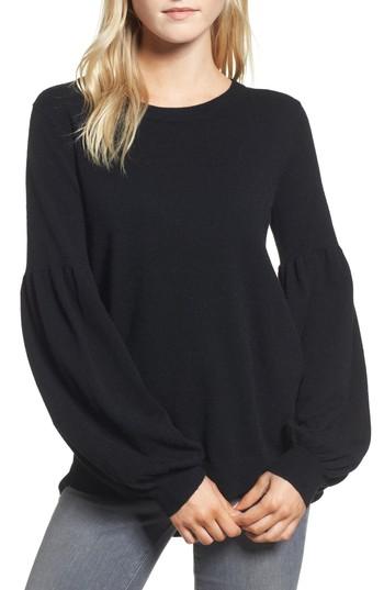 Women's Chelsea28 Velvet Back Sweater, Size - Black