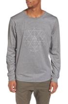 Men's Spiritual Gangster Yantra Long Sleeve T-shirt - Grey