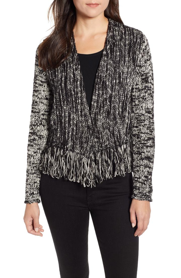 Women's Nic+zoe Fringe Worthy Jacket - Black