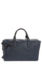 Men's Ted Baker London Potts Leather Duffel Bag - Blue