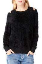 Women's Michael Stars Eyelash Knit Sweater - Black