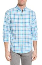 Men's Vineyard Vines Lloyd Hill Murray Slim Fit Check Sport Shirt, Size - Blue