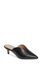 Women's Something Navy Utopia Kitten Heel Mule .5 M - Black