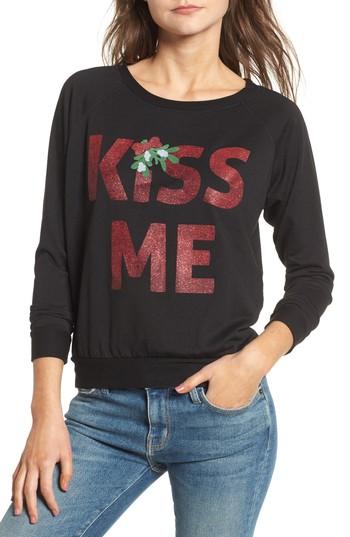 Women's Prince Peter Kiss Me Sweatshirt, Size - Black