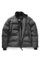 Men's Canada Goose 'woolford' Down Bomber Jacket, Size - Grey