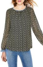 Women's Boden Mix Media Contrast Detail Blouse - Yellow