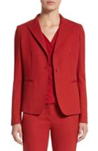 Women's Max Mara Umile Stretch Wool Jacket - Red