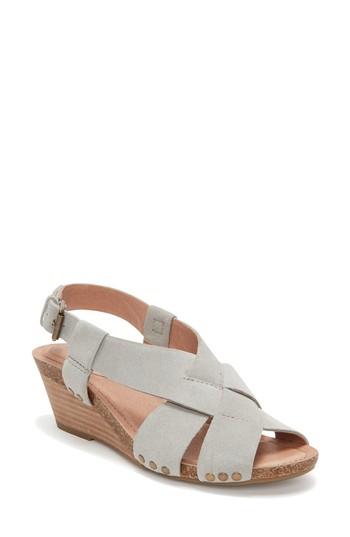 Women's Adam Tucker Tarin Wedge Sandal .5 M - Grey