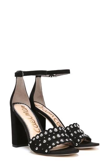 Women's Sam Edelman Yaria Studded Block Heel Sandal M - Black