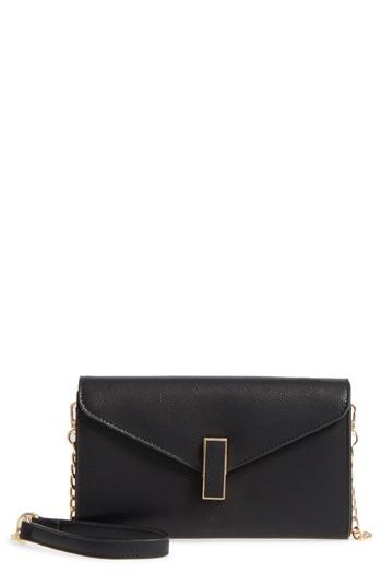 Sondra Roberts Faux Leather Envelope Crossbody Bag -