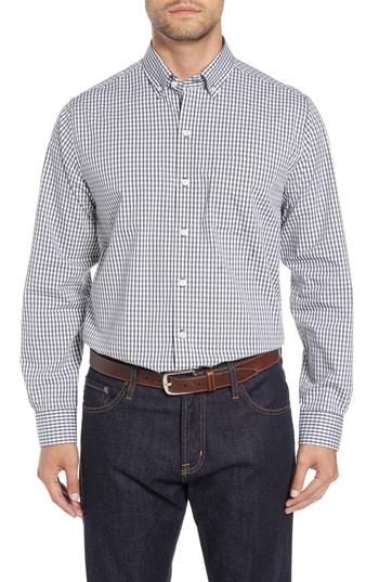 Men's Cutter & Buck Fit Gingham Non-iron Sport Shirt