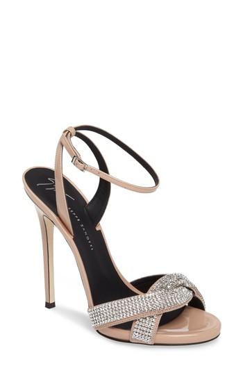 Women's Giuseppe Zanotti Embellished Wrap Strap Sandal