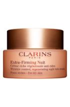 Clarins Extra-firming Wrinkle Control Regenerating Night Cream For Dry Skin