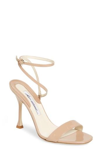 Women's Brian Atwood Sienna Ankle Strap Sandal Us / 35eu - Metallic