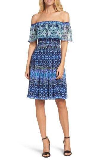 Women's Eliza J Off The Shoulder Chiffon Dress